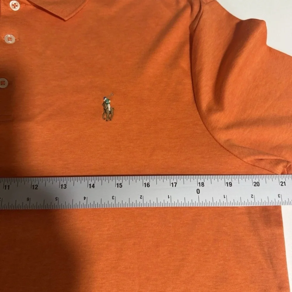Ralph Lauren Man Vibrant Orange Polo Shirt
